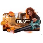 Dmuchawa akumulatorowa do liści trawy śniegu 21 V 300 W 2xAKU 3,0 Ah Plonos PL-640