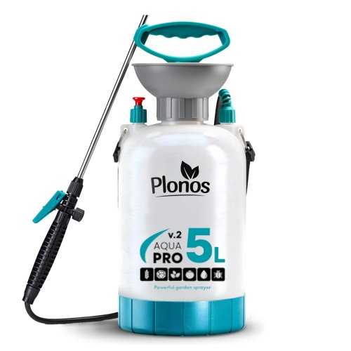 Opryskiwacz ręczny Plonos PL-605, 5 l, biało-turkusowy