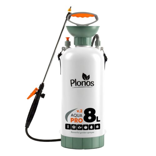 Opryskiwacz ręczny Plonos PL-605, 8 l, biało-zielony