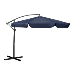 Parasol ogrodowy Plonos 6 profili, 180 g, 300 cm, niebieski