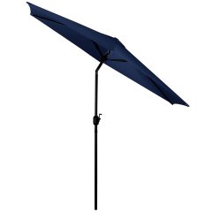 Parasol ogrodowy Plonos 6 profili, 160 g, 300 cm, niebieski