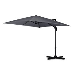 Parasol ogrodowy Plonos 8 profili, 210 g, 420 cm, szary