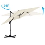 Parasol ogrodowy składany 8 segmentowy 420 cm z pokrowcem Plonos PL-883