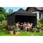 Pawilon ogrodowy Plonos 3x3 m, czarny