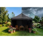 Pawilon ogrodowy Plonos 3x3 m, czarny