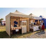 Pawilon ogrodowy Plonos 3x3 m, beżowy