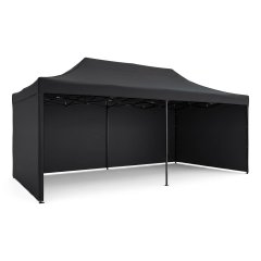 Pawilon ogrodowy Plonos 3x6 m, czarny