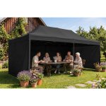 Pawilon ogrodowy Plonos 3x6 m, czarny
