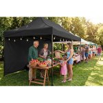 Pawilon ogrodowy Plonos 3x6 m, czarny