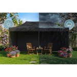 Pawilon ogrodowy Plonos 3x6 m, czarny