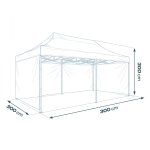 Pawilon ogrodowy Plonos 3x6 m, zielony