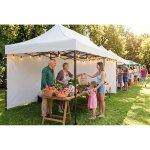 Pawilon ogrodowy Plonos 3x6 m, biały