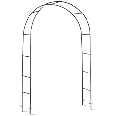 Pergola ogrodowa Plonos 240x140 cm, czarna