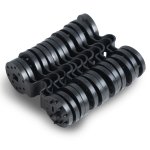 Siatka cieniująca 1,5x25m 110g/m2 +50 zacisków szara