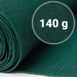Siatka cieniująca 1,5x25m 140g/m2 +50 zacisków zielona