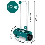 Siewnik do trawy i nawozu Plonos 12 litrów, zielony