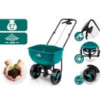 Siewnik do trawy i nawozu Plonos 27 litrów, zielony
