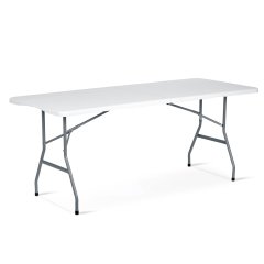 Stół ogrodowy składany Plonos 180x74x74 cm, biały