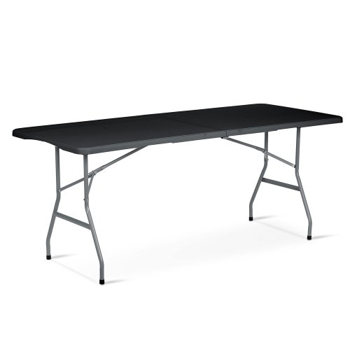 Stół ogrodowy składany Plonos 180x74x74 cm, czarny