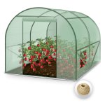 Tunel foliowy Plonos 2x2 m (4 m²), zielony - zestaw ze sznurkiem 100 m