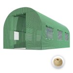 Tunel foliowy Plonos 2x3,5 m (7 m²), zielony - zestaw ze sznurkiem 100 m