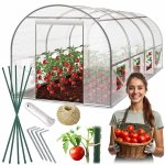 Tunel foliowy Plonos 2,5x4 m (10 m²), biały - zestaw z akcesoriami