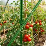 Złączki do tyczek Plonos 11x32 mm, typ-2, 10 szt., zielone