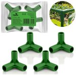 Złączki do tyczek Plonos 11x40 mm, typ-3, 4 szt., zielone