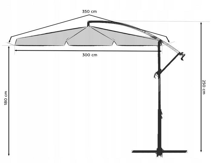 Parasol ogrodowy Plonos